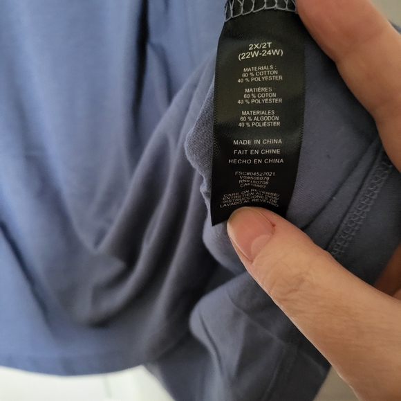 Ladies 2xl relaxed fit scoop neck tshirt - Picture 4 of 4